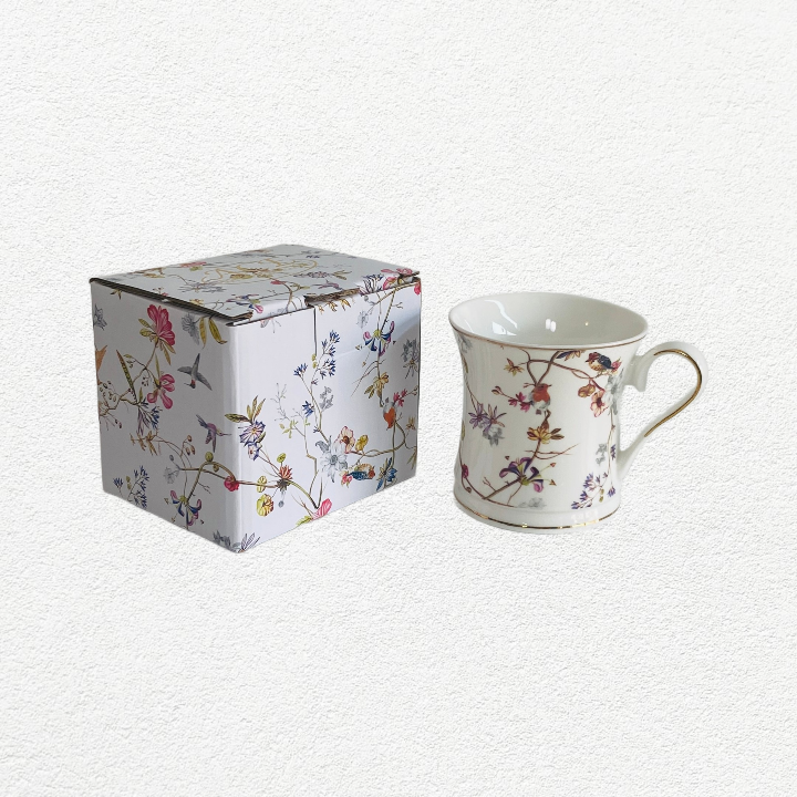 330 cc Bird Design Porcelain Single Mug