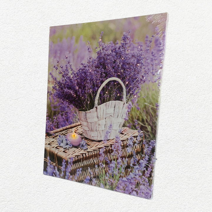 LED Canvas Art - Lavender