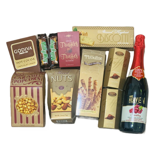 Gourmet Gift Basket With Drink