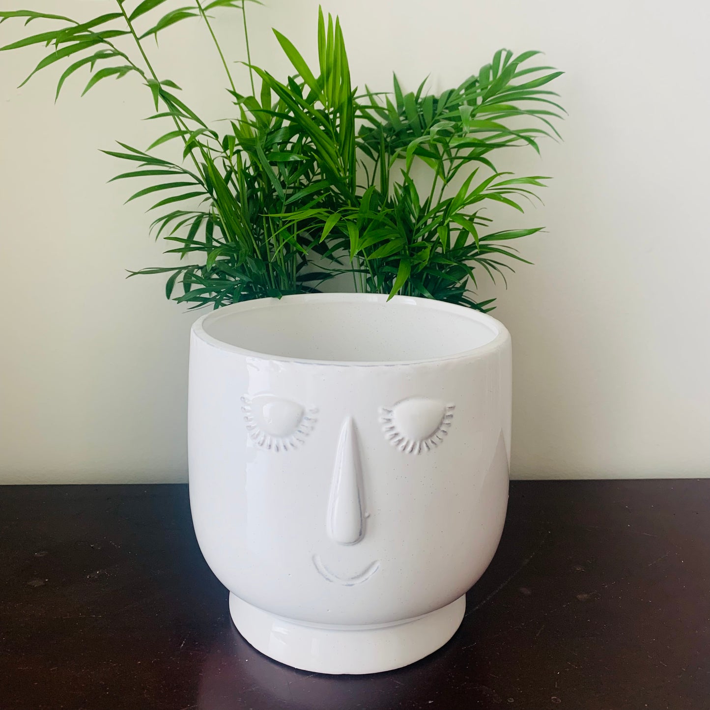 White Ceramic Flower Pot