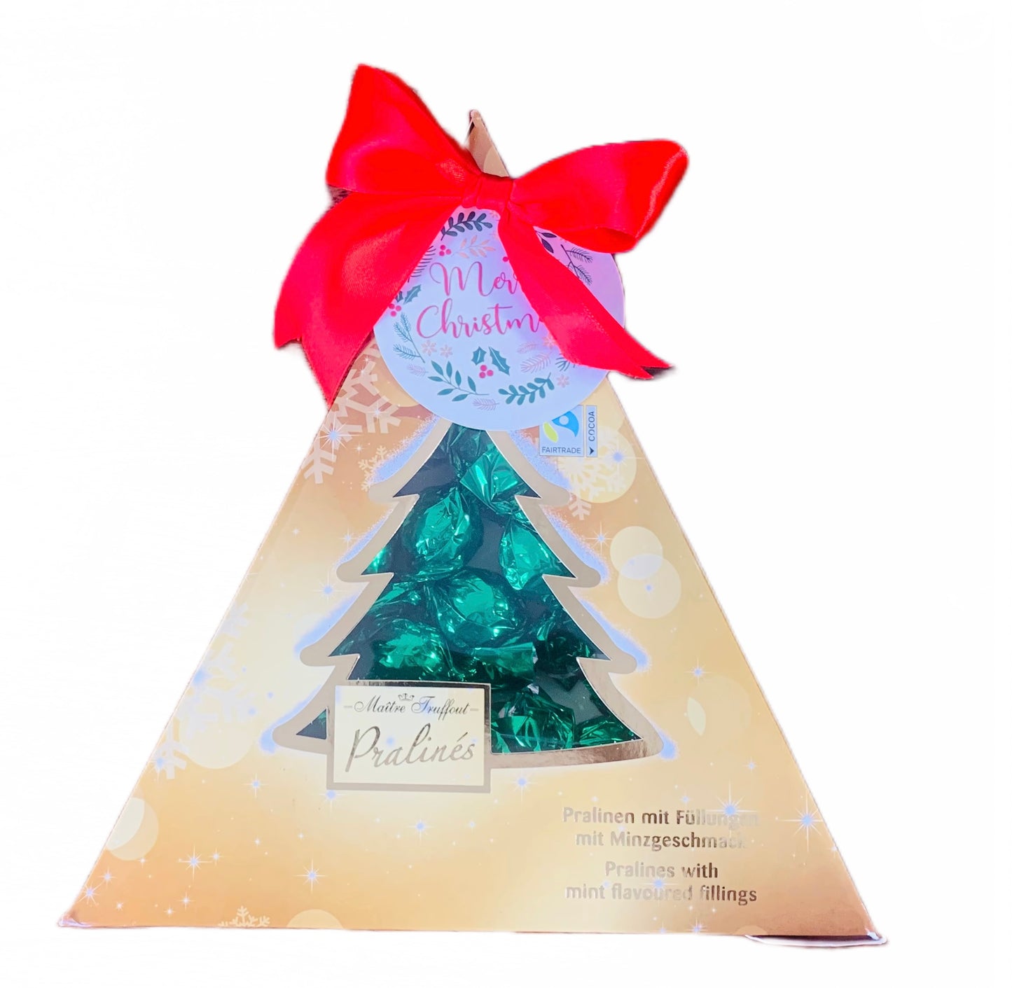 Ribbonitup - Maitre Truffout Christmas Tree Dark Chocolate - Mint