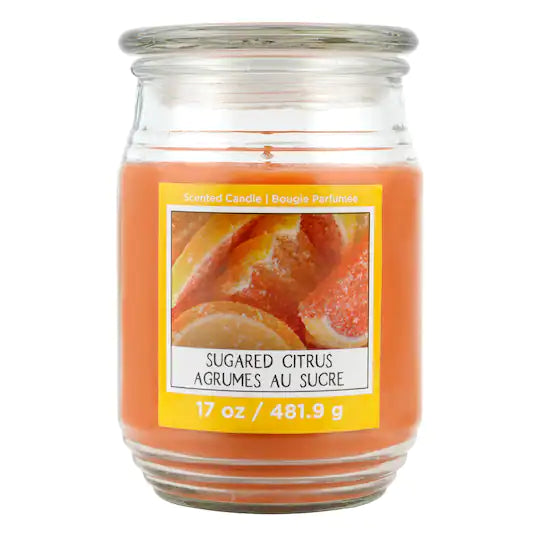 Sugared Citrus Scented Jar Candle