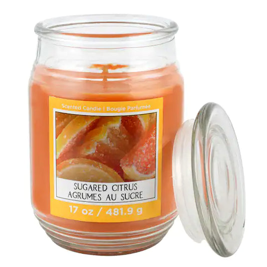 Sugared Citrus Scented Jar Candle